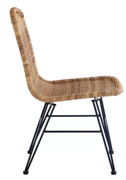 Cadeiras Sala Jantar-CASA Vienna Cadeira Sala De Jantar Preto, Natural Castanho