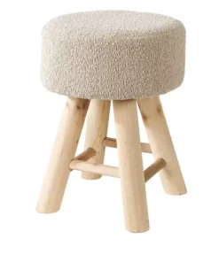 Tamborete-CASA Vince Banco Branco