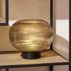 Candeeiros De Mesa-CASA Vinto Candeeiro De Mesa Ambar Transparente