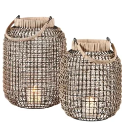 Lanternas-CASA Wave Lanterna Natural