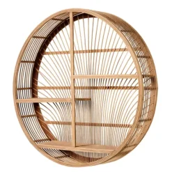 Estantes De Parede-CASA Wayi Estante Para Pendurar Natural