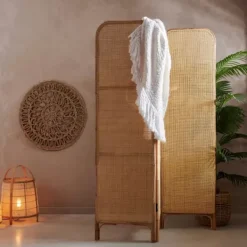 Biombos-CASA Webbing Biombo Natural