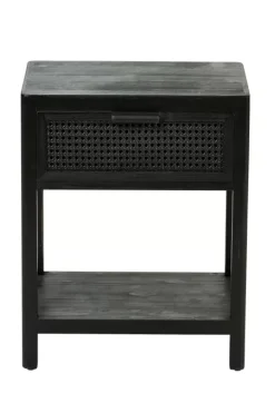 Cómodas-CASA Webster Mesa De Cabeceira Preto