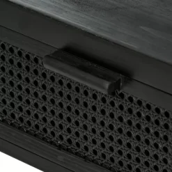 Cómodas-CASA Webster Mesa De Cabeceira Preto