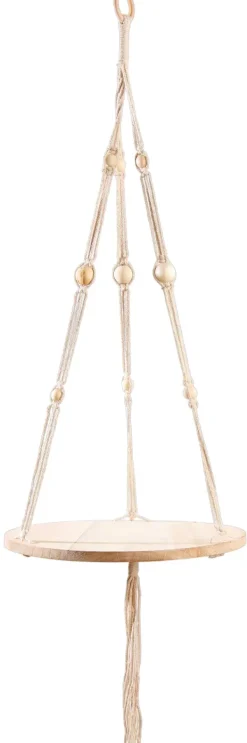 Vasos Para Pendurar-CASA Woody Mesa Para Plantas Para Pendurar Natural