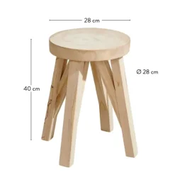 Mesas De Apoio-CASA Xander Mesa Auxiliar Natural