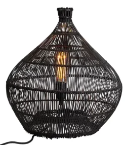 Candeeiros De Mesa-CASA Zalou Candeeiro De Mesa Preto