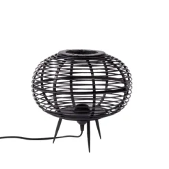 Candeeiros De Mesa-CASA Zanzi Candeeiro De Mesa E27 Preto