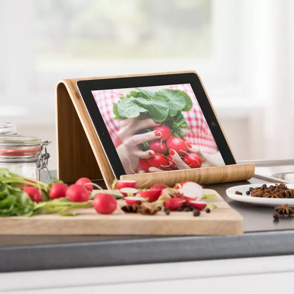 Bambus Suporte Para Tablet /Livro Cozinha Natural>CASA Fashion