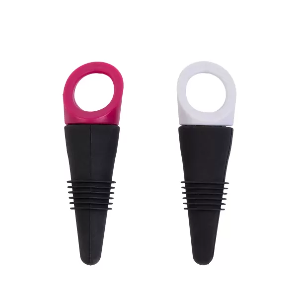 Divino Rolhas Para Vinho Conjunto De 2 Mistura De 2 Cores Cinzento Claro, Bord Us>CASA Best Sale