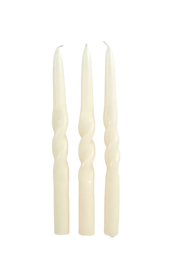 Spiral Conjunto De 3 Velas Creme>CASA Flash Sale